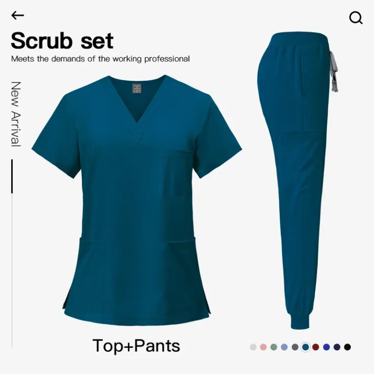 42109-Custom-Jogger-Pants-Medical-Scrubs-Nurse-Tracksuits-Coat-and-Pant-Suit-for-Women-Color-Block