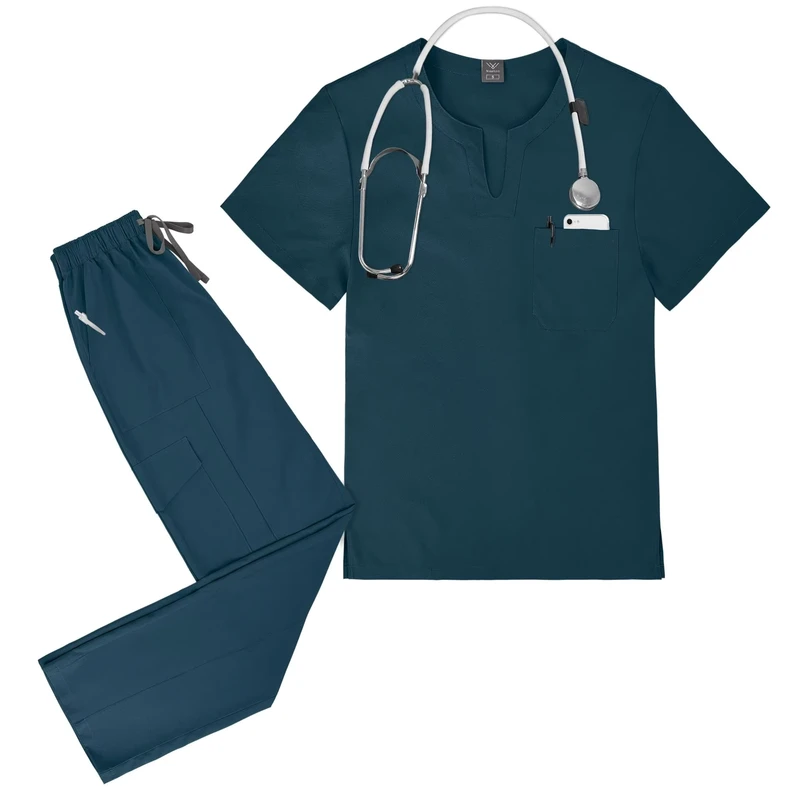42336 Surgical Suit Scrubs Uniforms Sets Nurse Printed Cartoon Customise Nurse Scrub Nursing Summer Top Scrubs Scrubs Uniforms