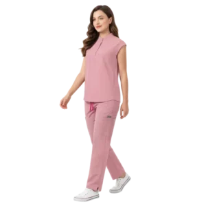 42393 Custom Maternity Nursing Scrub Set with Dots