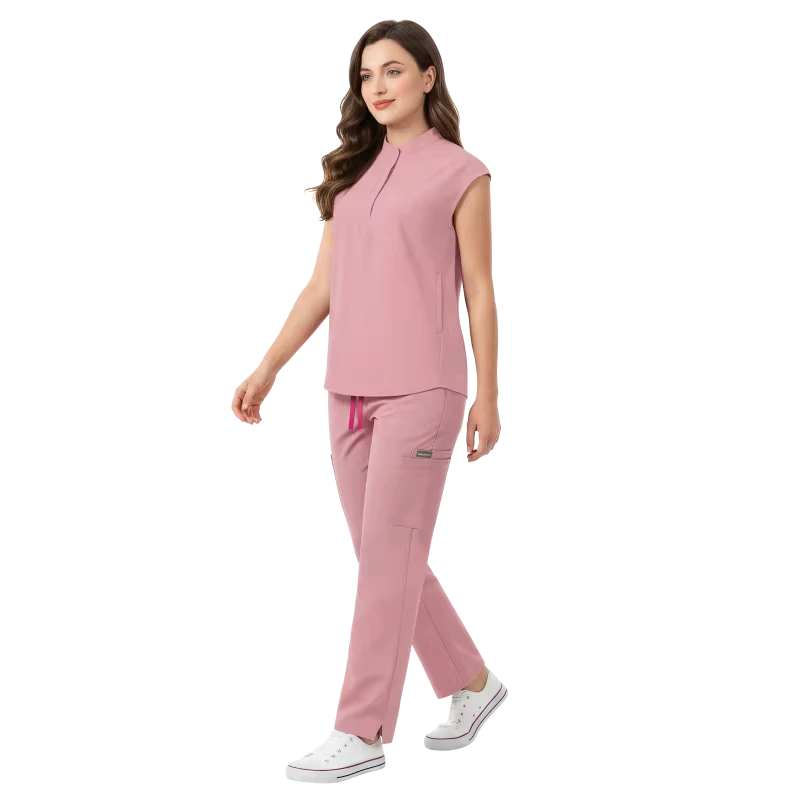 42393 Custom Maternity Nursing Scrub Set with Dots