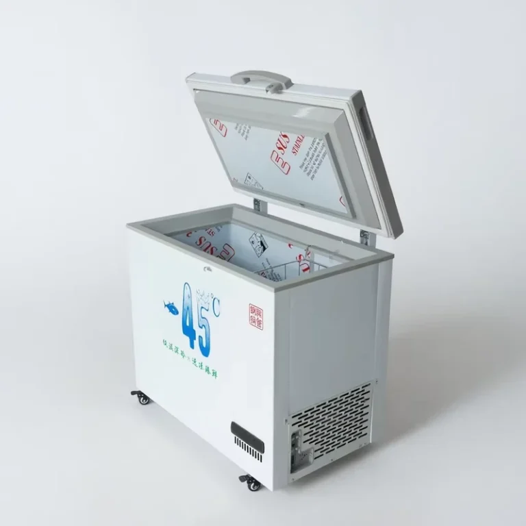 45C-Ultra-Low-Temperature-318-Liter-Large-Capacity-Horizontal-Freezer-iron-pipe