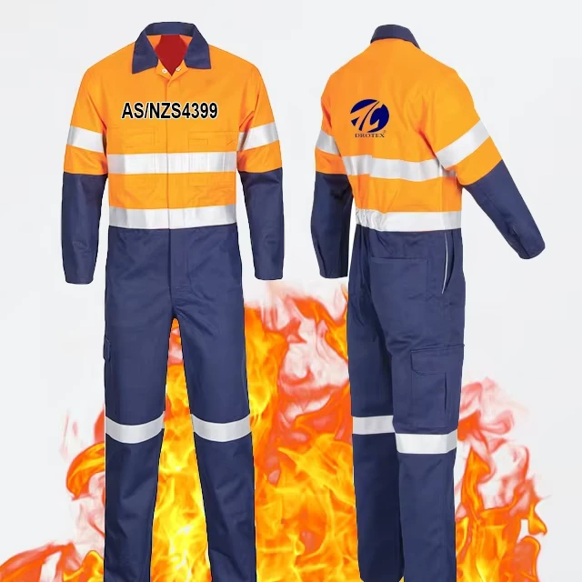 48-FR-Modacrylic-37-Lyocell-15-Aramid-7oz-FR-Coverall-High-Visibility-Flame-Retardant-Coverall-Australian-Style