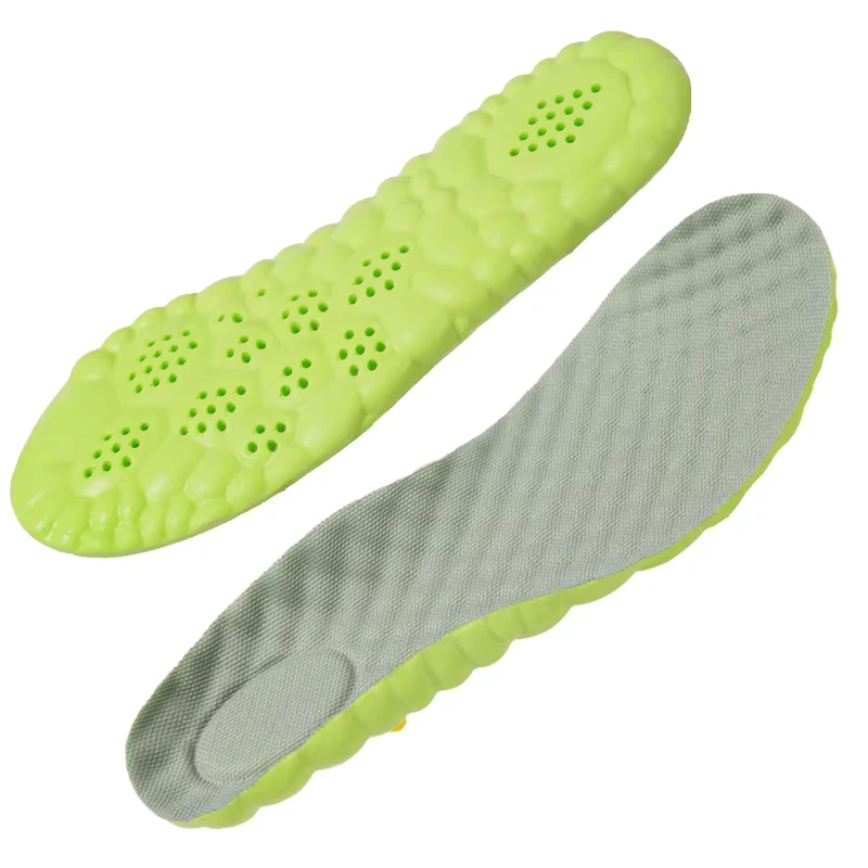 4D Cloud Soft Sports Insoles Breathable Honeycomb Shock Absorbing Inserts for Running Basketball Men Women