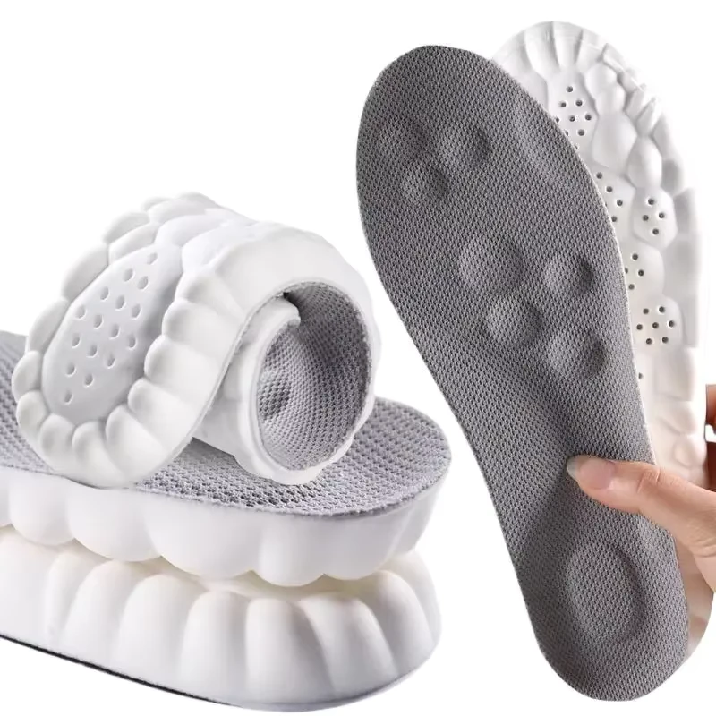 4D Cloud Technology Soft Insoles with U-Shape Memory Foam for Sports and Daily Wear