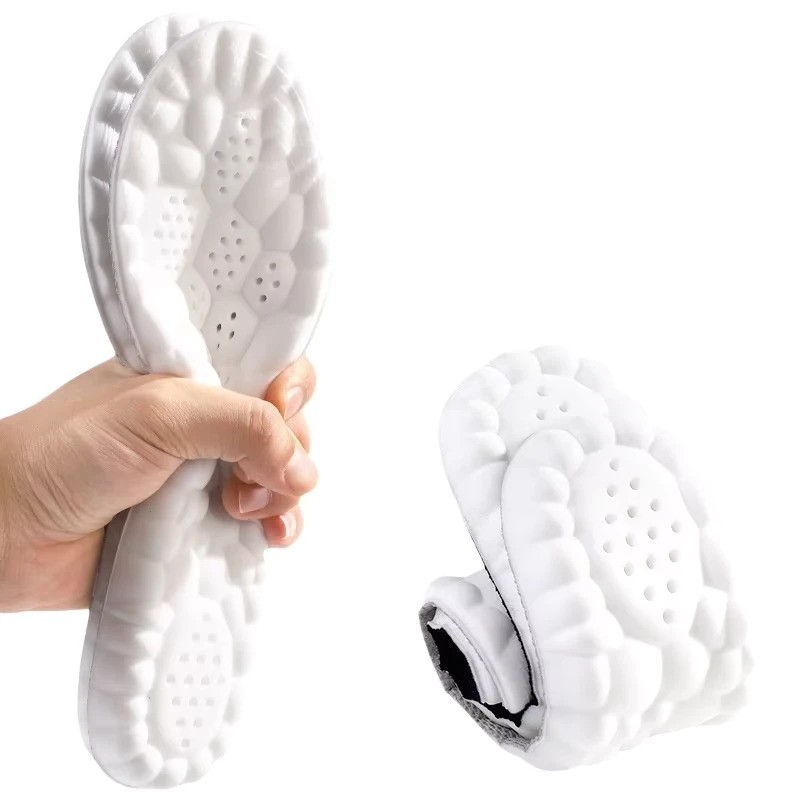 4D Technology Soft Foot Protection Thickened Anti odor Sweat absorbent High elasticity Washable Comfort Sports PU Insole