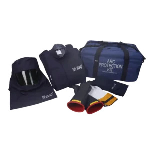 50 Cal Jacket and Pant with Hood Gloves High Voltage Anti Static Clothing for Men and Women