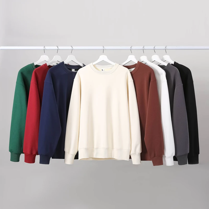 500 GSM 100% Cotton Unisex Blank Sweater
