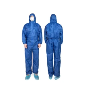 55gsm EN1073 Type 5 6 Asbestos Overoles Desechables SMS Medical Protective Navy Disposable Coveralls