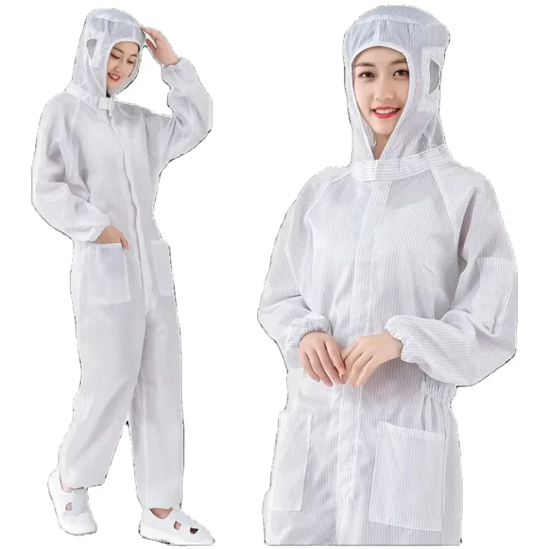 5MM-Stripe-Clean-Room-Food-Industry-Coverall-Working-Uniform-Jumpsuit