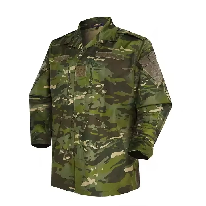 60% Polyester 40% Cotton Green CP Camo Tactical Uniform for Men