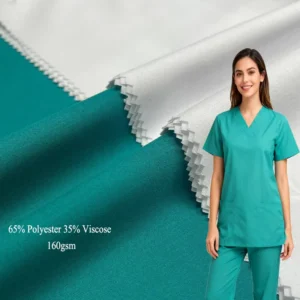 65% Polyester 35% Viscose Easy-Care Medical Scrub Fabric for Nursing Scrubs