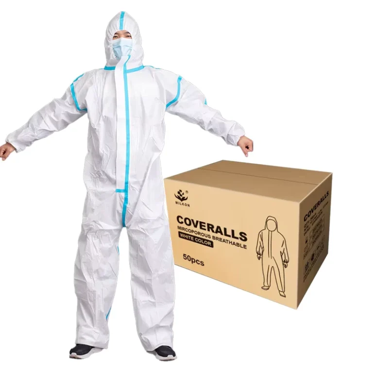 65gsm-Microporous-Anti-virus-Seam-Taped-Disposable-Coverall-Suit-Protective-Hazmat-Overall