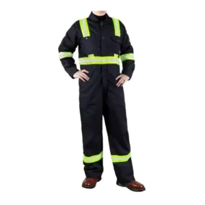 6OZ Fireproof Protective FR Coveralls (FRC2128HVNavy) 2″ Reflective Tapes Work Clothing