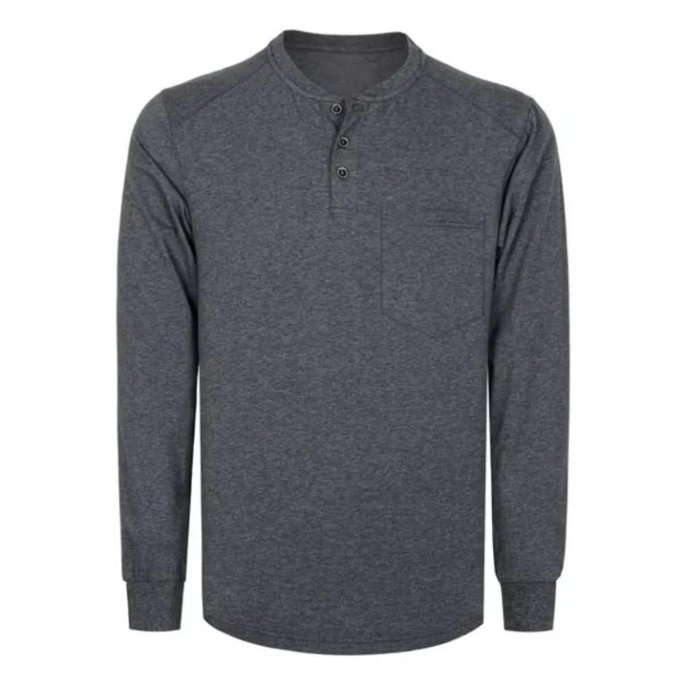 6OZ-Flame-Retardant-Solid-Color-Welding-Smelting-Electrician-CAT2-Fire-Proof-Henley-Shirts