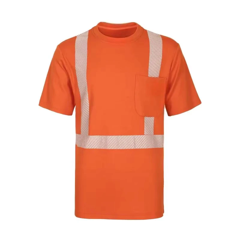 6OZ Hi Vis FR T Shirt (FRC0503S) Henan Made Sewing Seamed Reflective Long Sleeve for Industrial Safety