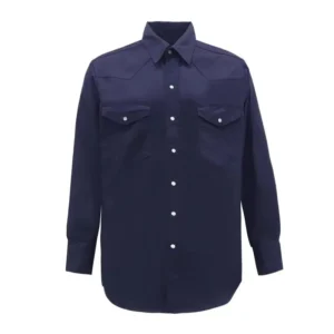 7.5OZ FR Fire Protection Suit (FRC10901Navy) Navy Loose Fit Heat Resistant Workwear with Buttons