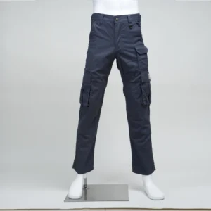 7.5OZ FR Fire Resistant Cargo Pants (FRC1801 2Navy) 10 Pockets Waterproof HRC2 Arc Flash Safety
