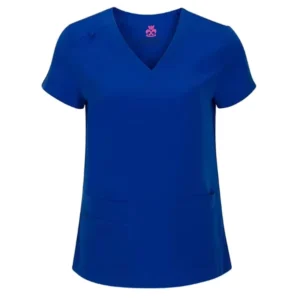 72% Polyester 21% Rayon 7% Spandex OEM Elegant Women’s Scrubs Medical Top Pants Custom Logo Hospital Uniform