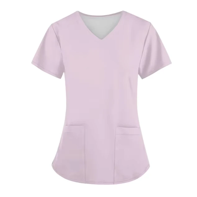 72% Polyester 21% Rayon 7% Spandex V Neck Top Style Pants Nursing Nurse Work Hospital Uniform