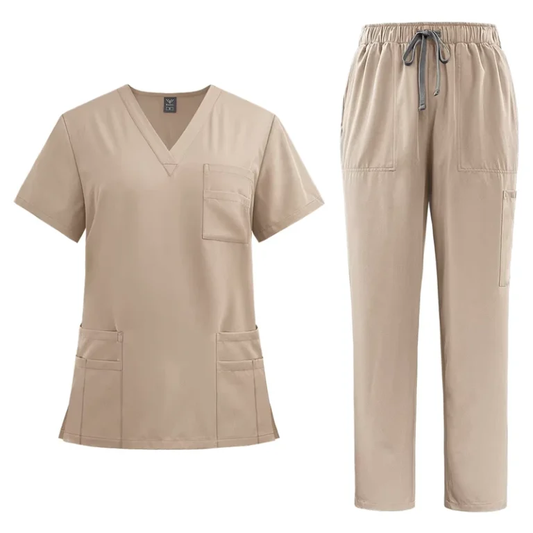 72-Polyester-21-Viscose-7-Spandex-200G-Breathable-Unisex-Doctor-and-Nurse-Scrubs