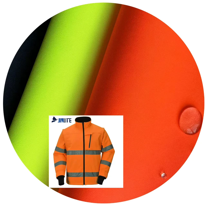 75D Twill Polyester Polar Fleece Bonded Fabric 3 Layer Softshell Waterproof Winter Coat Anti Static Outdoor 100% Polyester