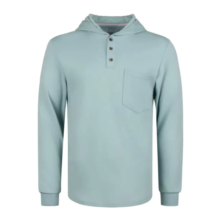 7OZ-Cotton-with-Robbed-Cuffs-Flame-Resistant-Fire-Protection-Hooded-Henley-T-Shirt-FRCB103