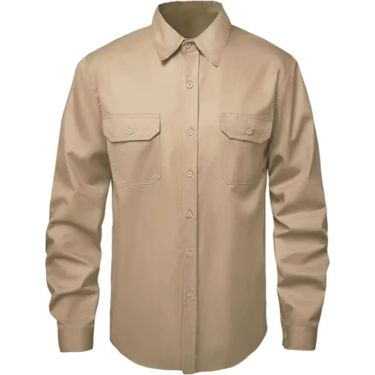 7oz-FR-Shirts-for-Men-Welding-Flame-Resistant-100-Cotton-Arc-Flash-Safety-Long-Sleeve-Shirt-CAT2