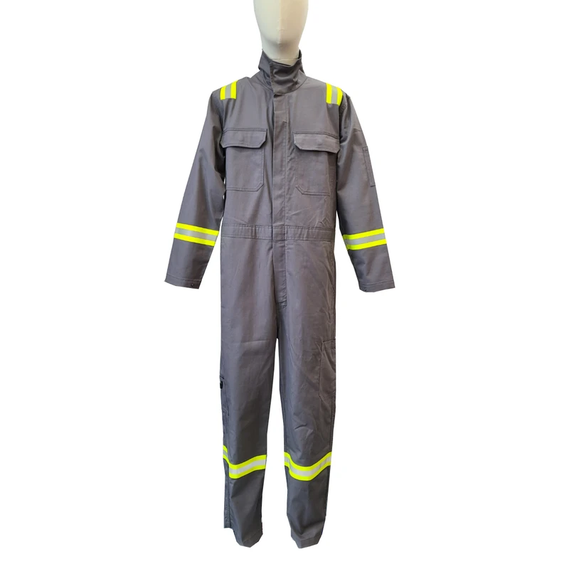 88%Cotton12%Nylon Flame Retardant Coverall With Reflective Tape Fire Resistant Coverall Mining Clothing