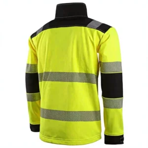 903411 Men’s Safety Softshell Jacket High Visibility Reflective Waterproof Breathable Polyester EN20471 Class 3 Workwear Outdoor