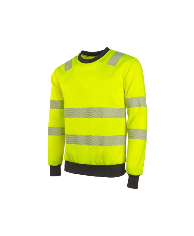 904057 Safety Long Sleeve Work Shirt High Visibility Polyester EN ISO 20471 CLASS 3 Certified Breathable Comfort for Industrial