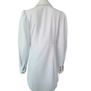 95% Polyester 5% Conductive Fiber Nursing Scrub Suit Designs White Nurse Suit Staff Scrubs Uniforms for Women