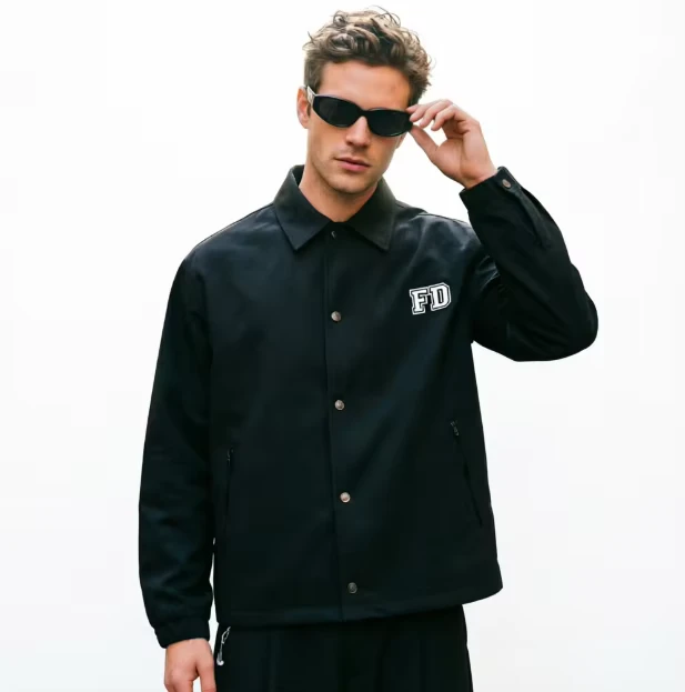 AMCLEVER-Classic-Mens-Canvas-Bomber-Coat-Vintage-Style-Button-up-Flight-Jacket-with-Ribbed-Cuffs-Casual-Stand-Collar