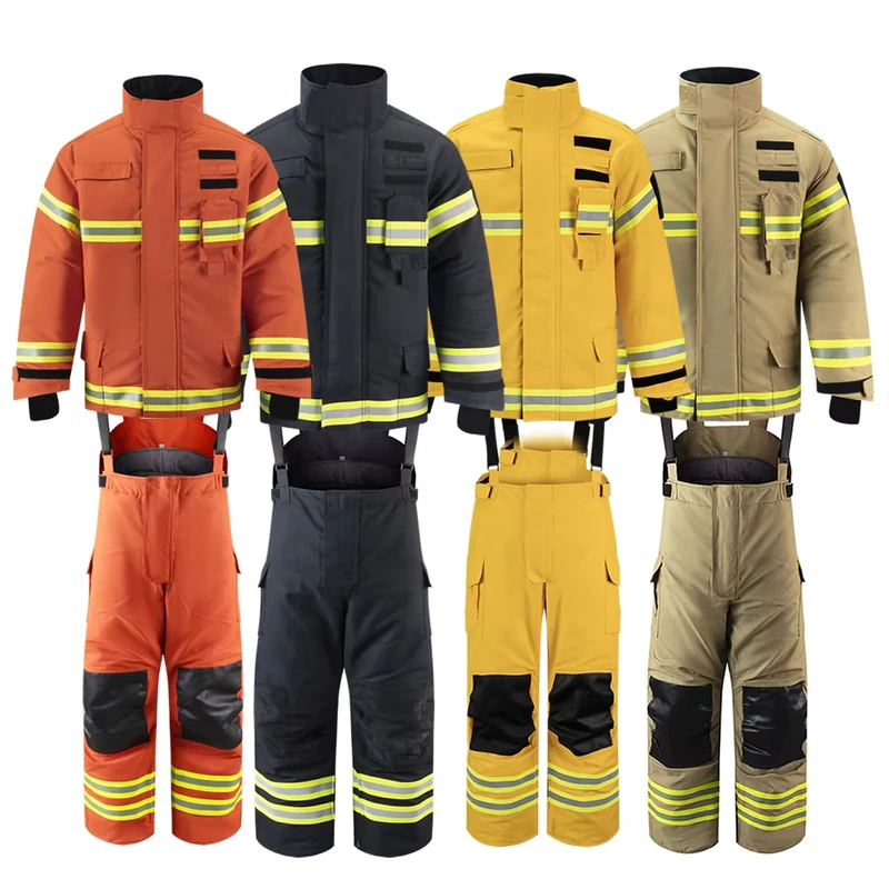 ANBEN FIRE 4 Layers CE EN469 Certified Nomex Firefighter Turnout Gear Firefighter Suits for Tender
