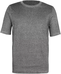 ANSI A4 Protective T Shirt Knife Proof Cut Resistant Anti Slash Stab Short Sleeve Round Neck Safety Working Clothing