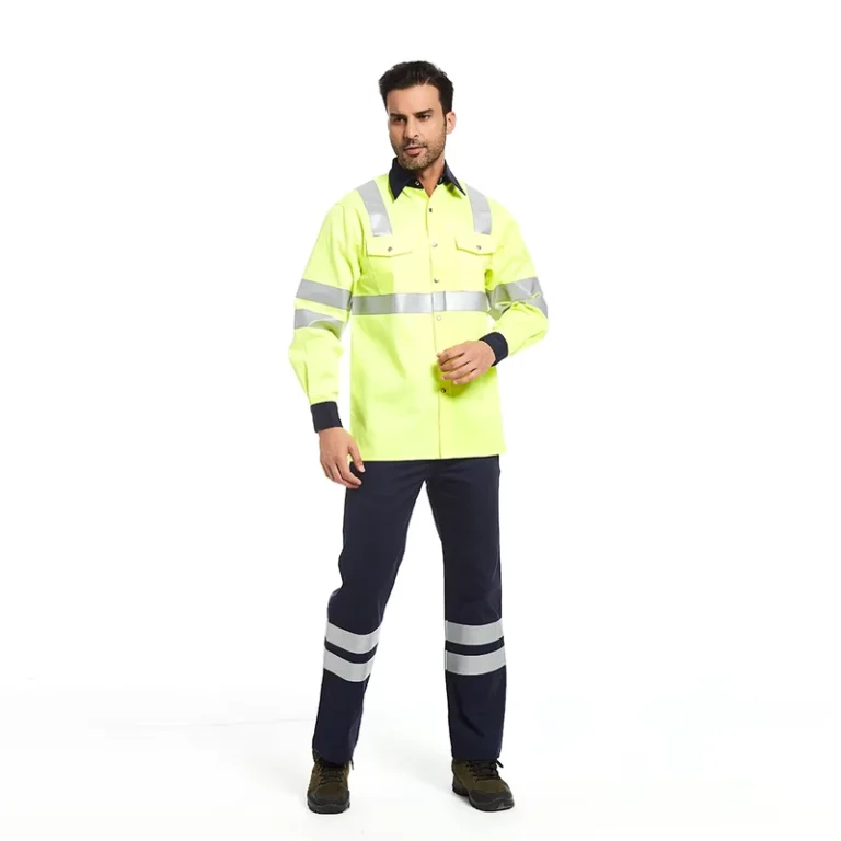 ANSI-ANSI-Reflective-Safety-Work-Clothing-Class-3-Hi-Vis-Long-Sleeve-Shirts-Pants-with-3M-Reflective-Tape