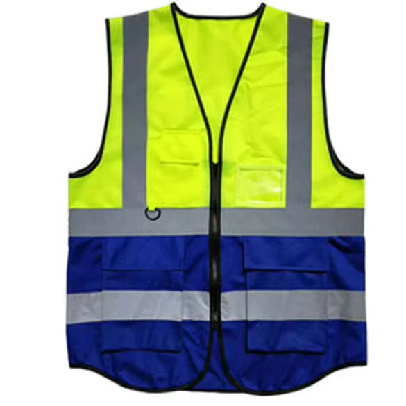 ANSI Class 2 Breathable Mesh High-Visibility Reflective Safety Vest with Customized Logo for Construction