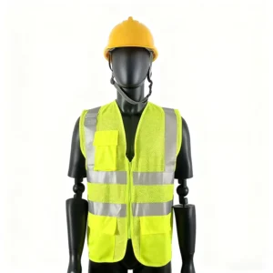 ANSI Class 2 EN ISO 20471 Class 2 High Visibility Safety Vest for Construction Work Breathable Customized Logo