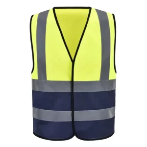 ANSI Class 2 Hi-Vis Reflective Vest with Multi-Pockets and Adjustable Fit for Construction