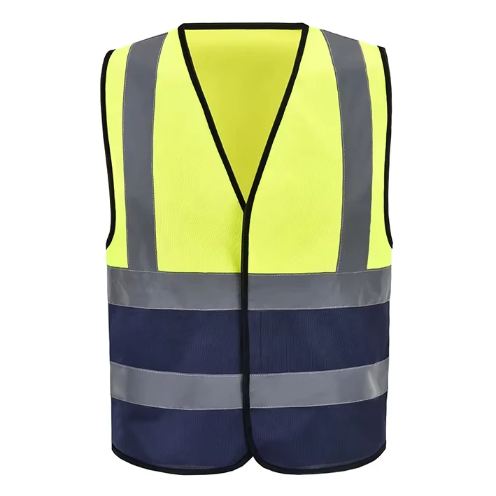 ANSI Class 2 Hi-Vis Reflective Vest with Multi-Pockets and Adjustable Fit for Construction