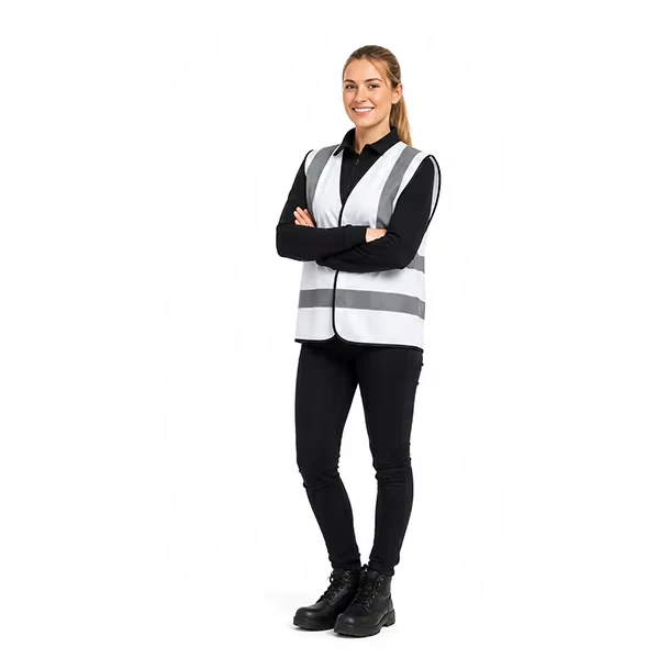ANSI Class 2 Hi Vis Surveyor Safety Vest Reflective Multi-Pocket Adjustable Engineer Vest