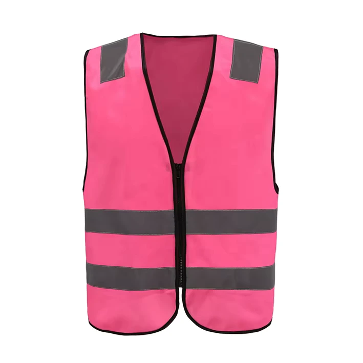 ANSI Class 2 Hi Vis Vest 120GSM Reflective Multi Pocket Adjustable for Construction