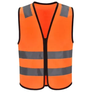 ANSI Class 2 Hi Vis Vest 120GSM Reflective Multi Pocket Adjustable for Construction