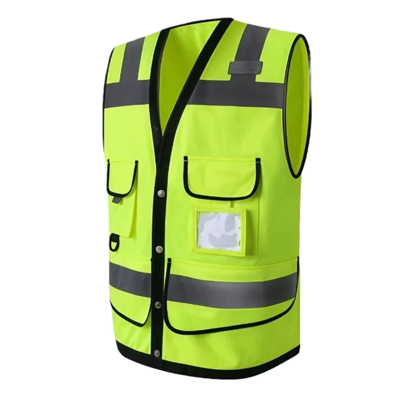 ANSI Class 2 Hi-Vis Vest with LED Flash, Waterproof Polyester, Custom Logo