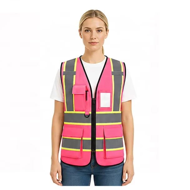 ANSI-Class-2-Hi-Vis-Warehouse-Safety-Vest-Reflective-Multi-Pocket-Adjustable