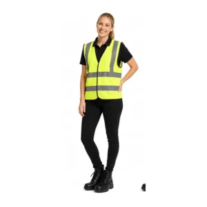 ANSI Class 2 High-Vis Reflective Multi-Pocket Adjustable Construction Safety Vest