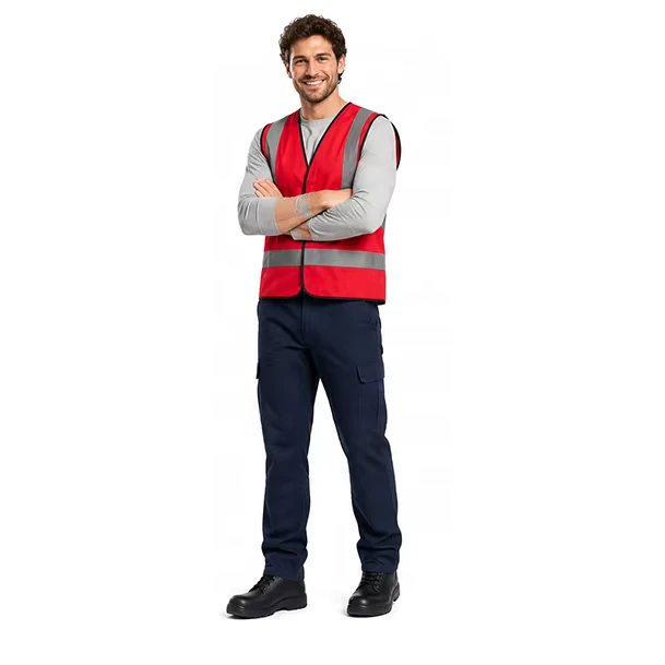 ANSI Class 2 High-Vis Reflective Multi-Pocket Adjustable Volunteer Safety Vest