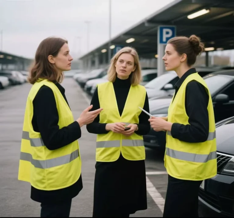ANSI-Class-2-High-Visibility-LED-Engineer-Work-Safety-Vest-with-Pockets-and-Zipper