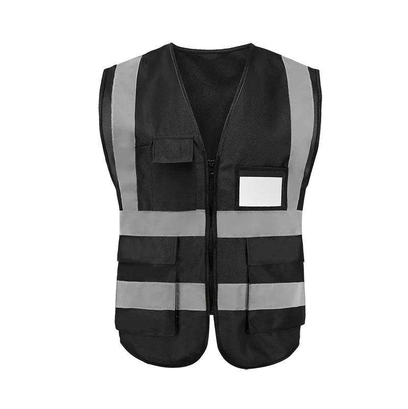 ANSI Class 2 High Visibility Safety Vest Waterproof Flame Resistant Reflective Work Vest for Outdoor Emergency Logistics
