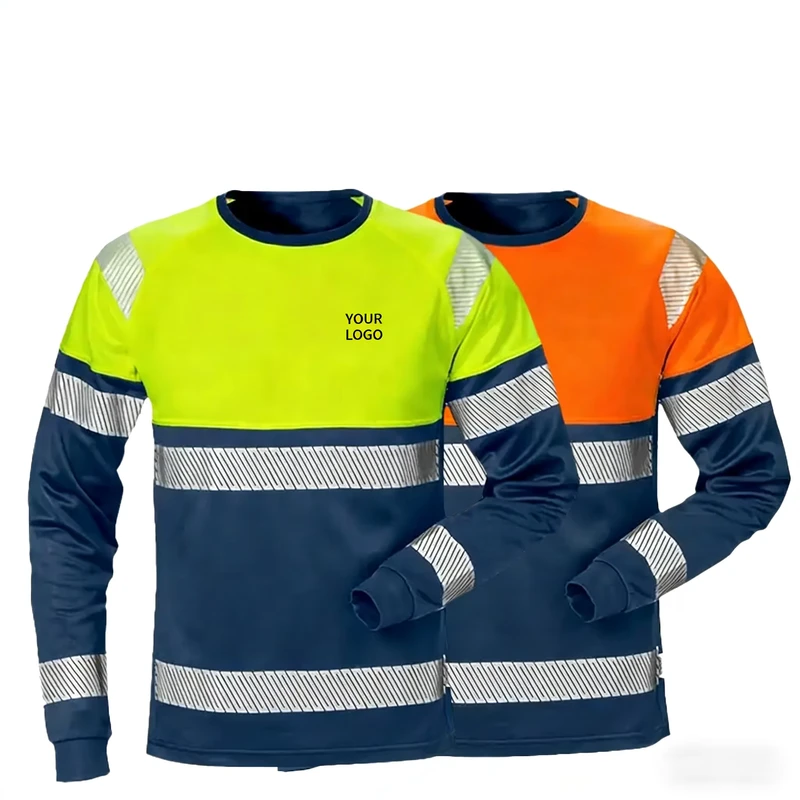 ANSI Class 3 High-Visibility Reflective Safety Work Shirt