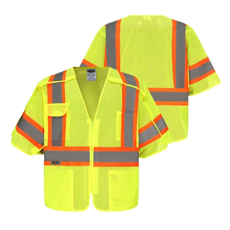 ANSI-Class-3-Waterproof-Polyester-Hi-Vis-Safety-Vest-with-5cm-Reflective-Tape-and-Zipper-Closure